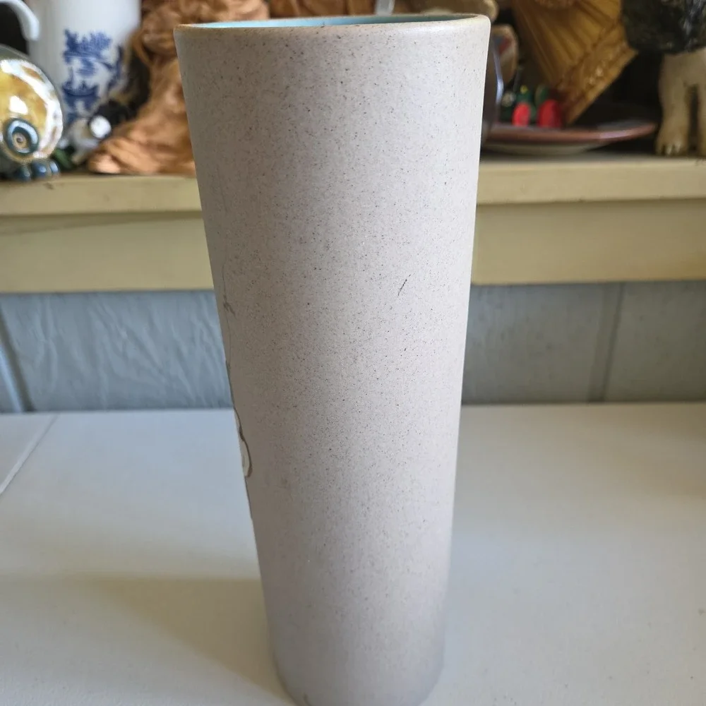 PIGEON FORGE HandPainted Dogwood Floral Tall Pottery Vase